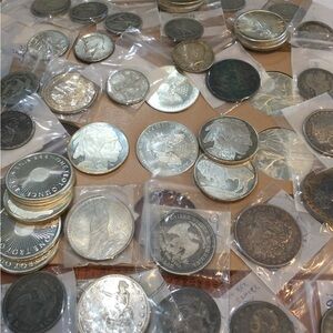 Old US Silver Coins Mixed Lots- Large Dollars & Halfs & Bullion- No Small Coins!